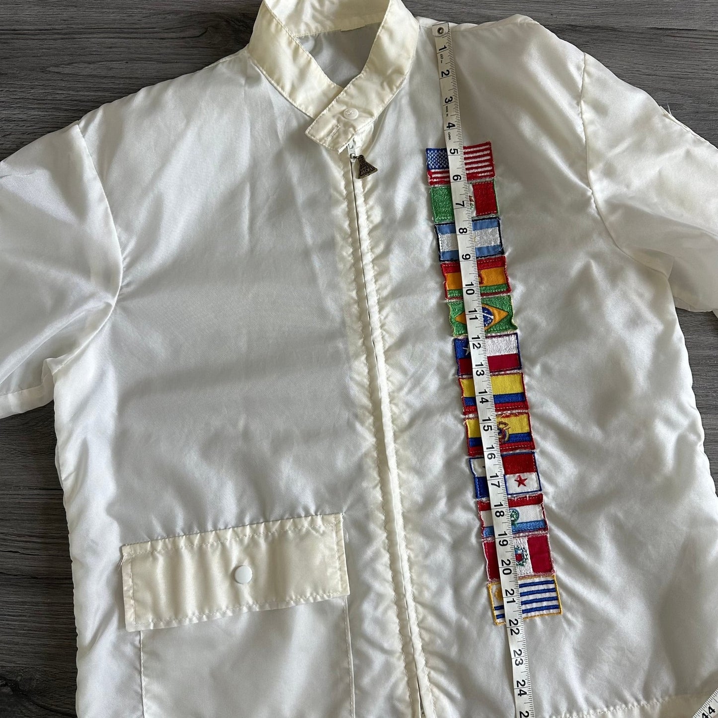 Vintage The Great Lakes Jacket White Flag Windbreaker Men's Small