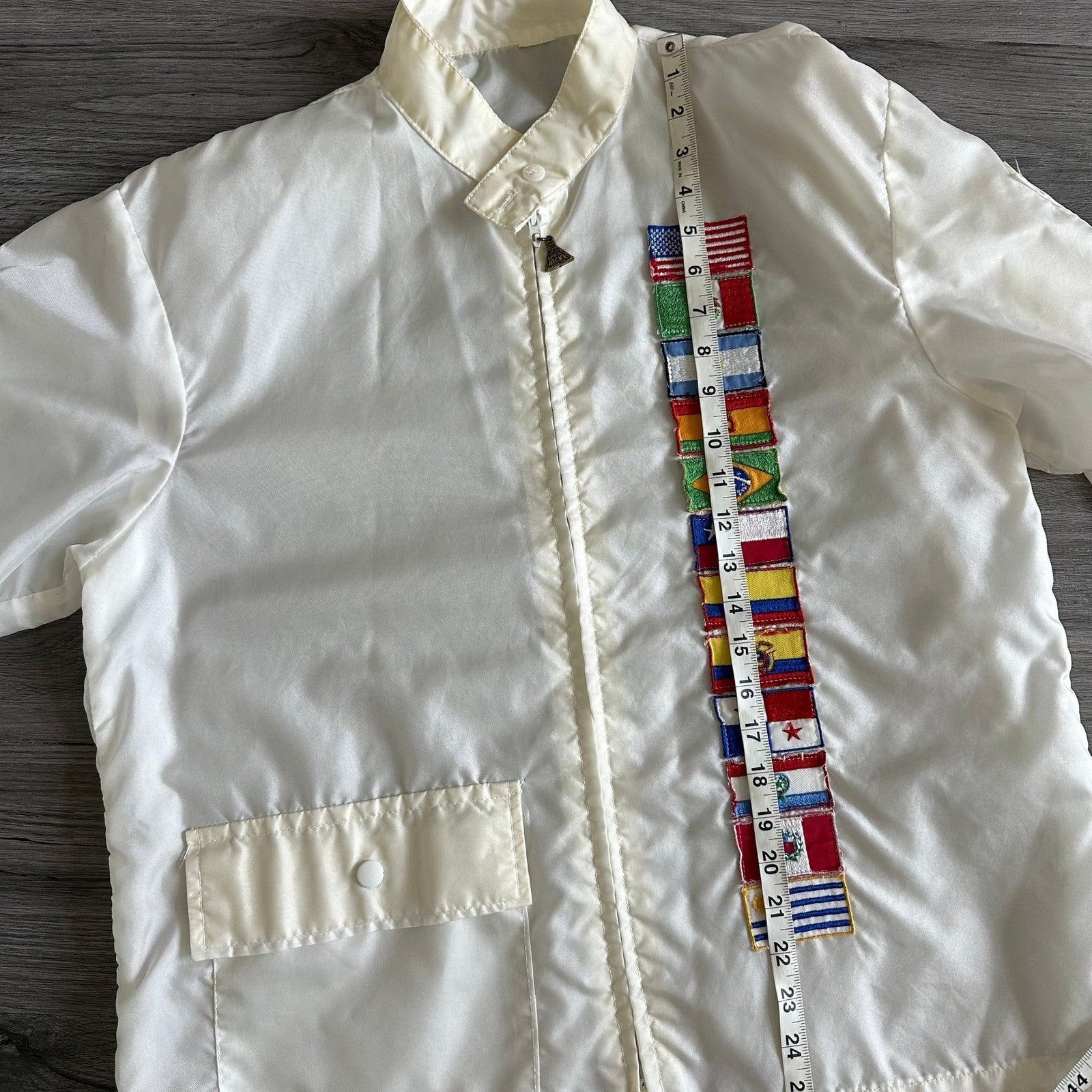 Vintage The Great Lakes Jacket White Flag Windbreaker Men's Small