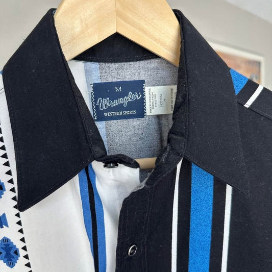 Vintage 80s Wrangler Southwest Rodeo Button Down Shirt