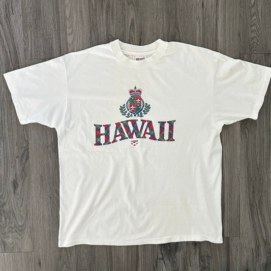 Vintage 90s Hawaii Plaid T-Shirt