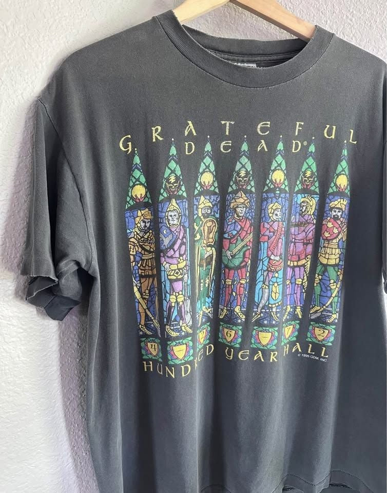 Vintage Grateful Dead Shirt Hundred Year Hall 1995 GDM Europe