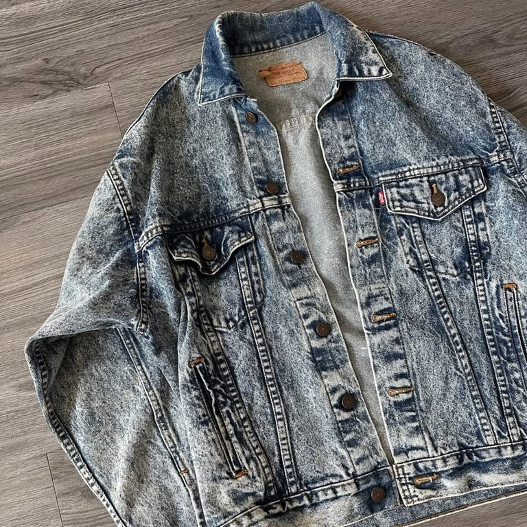 Vintage 80s Levi’s Acid Wash Jean Jacket