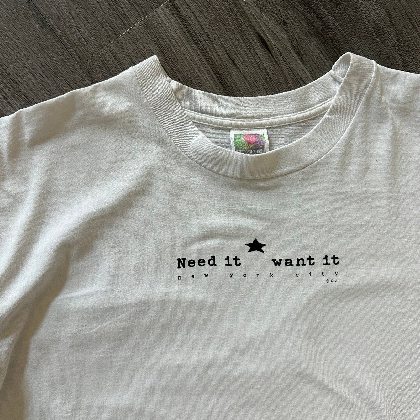 Vintage 90s Need it Want it NYC T-Shirt
