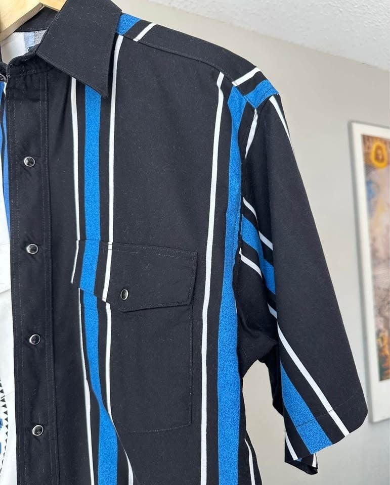 Vintage 80s Wrangler Southwest Rodeo Button Down Shirt