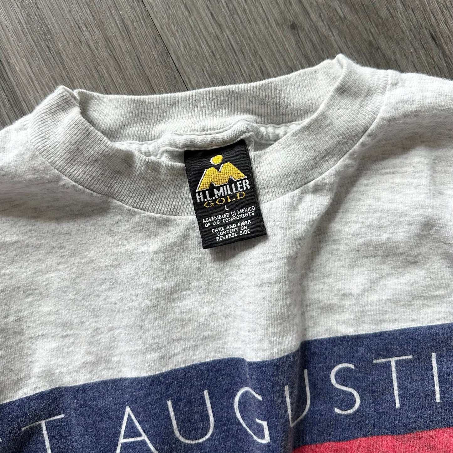 Vintage 90s Flag Logo T-Shirt St Augustine Florida