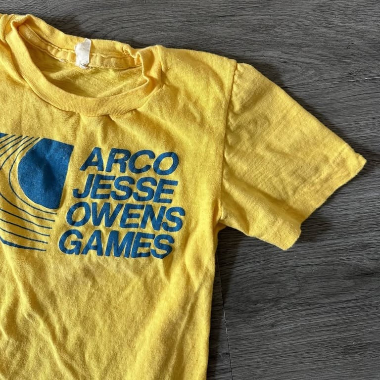 Vintage 80s ARCO Jesse Owens Games T-Shirt