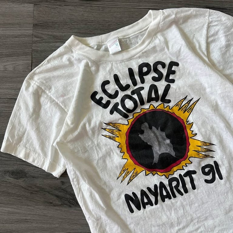 Vintage 1991 Solar Eclipse Nayarit Mexico T-Shirt