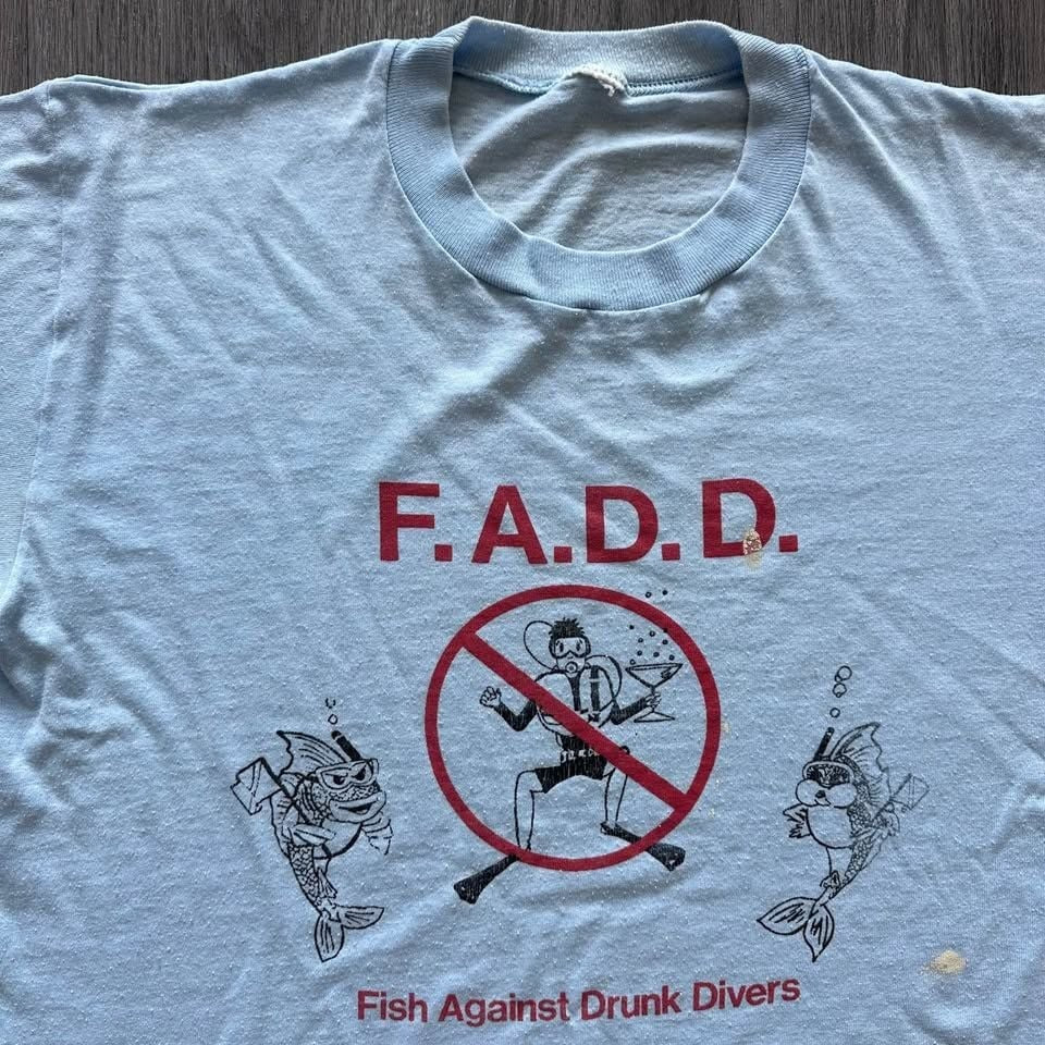 Vintage 80s Fish Against Drunk Drivers T-Shirt