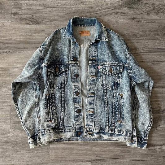 Vintage 80s Levi’s Acid Wash Jean Jacket
