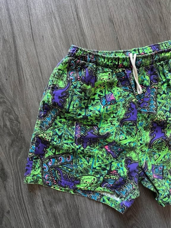 Vintage 90s Surf Gecko Shorts