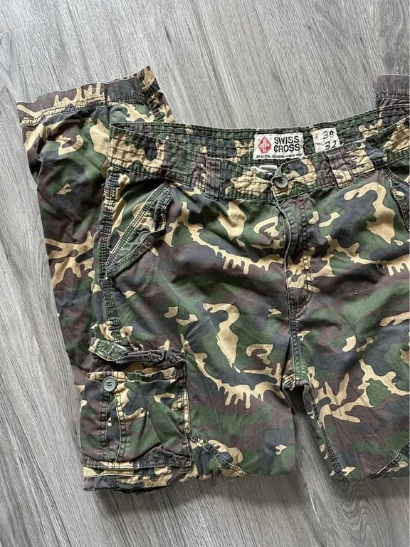 Vtg 90s Alpenflage Swiss Army Cargo Pants