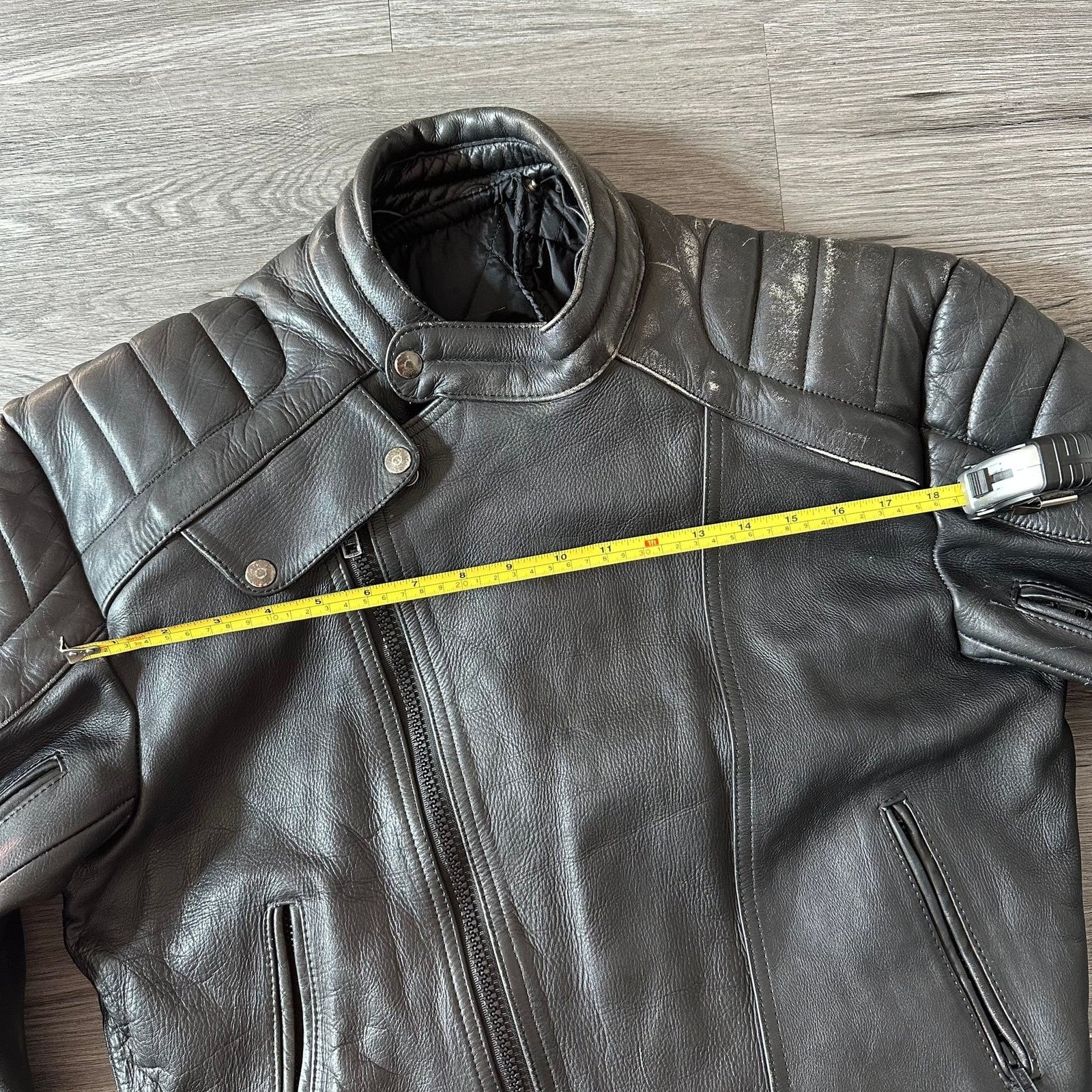 Vintage Motoport USA Leather Motorcycle Jacket Moto Racing