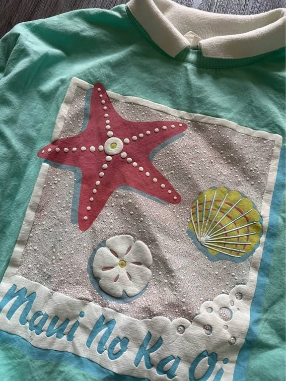 80s Vintage Maui Beach Surf Sweatshirt