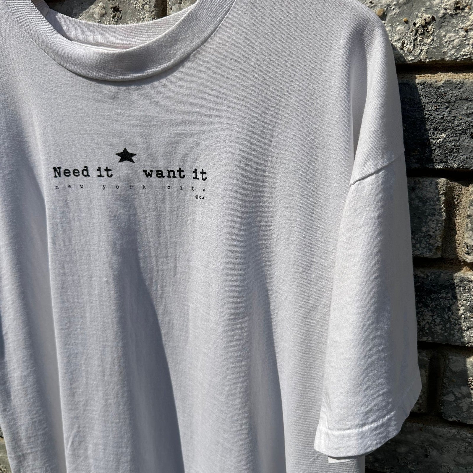 Vintage 90s Need it Want it NYC T-Shirt