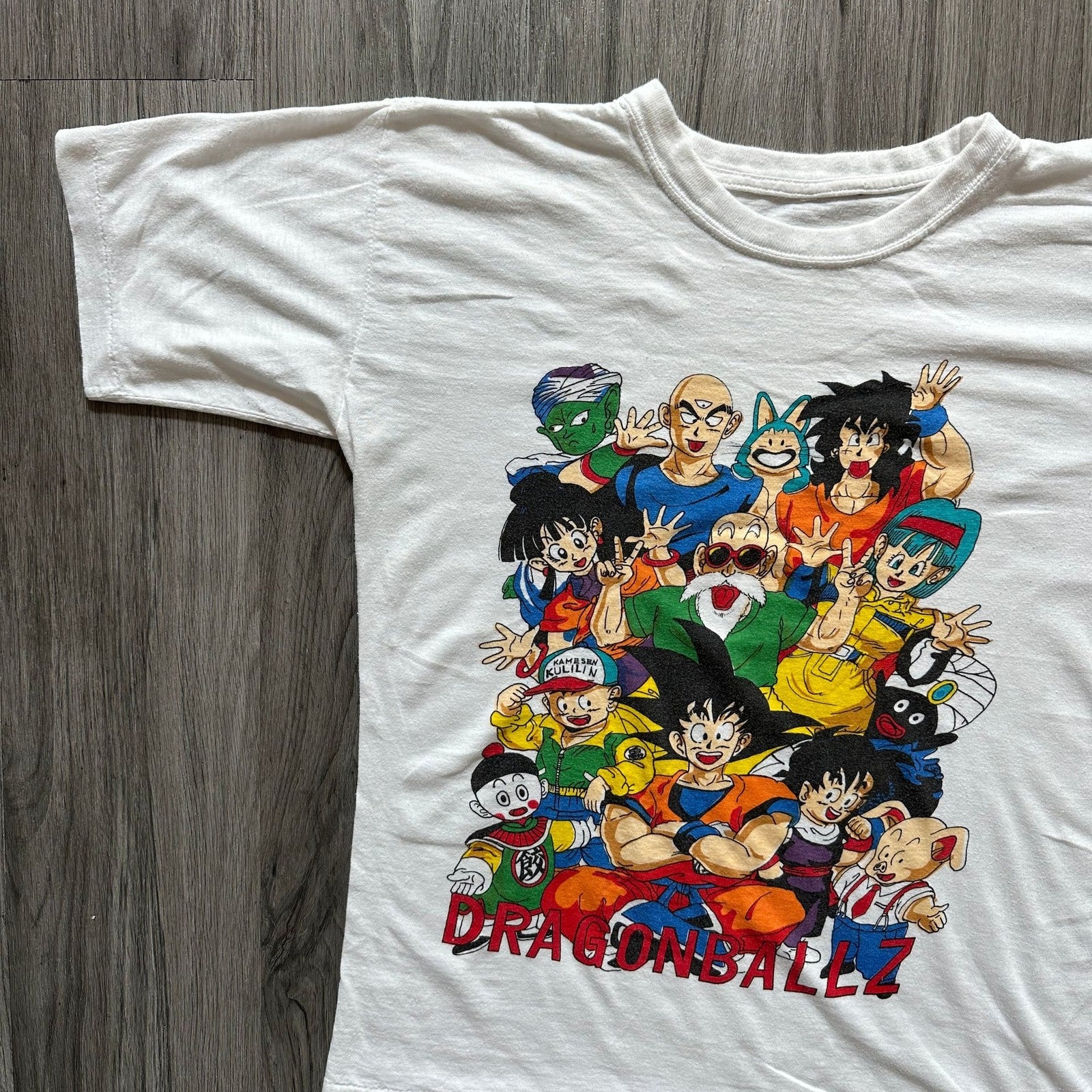 Japanese Brand × Vintage 90s Dragonball Z OG Characters Single Stitch T-Shirt