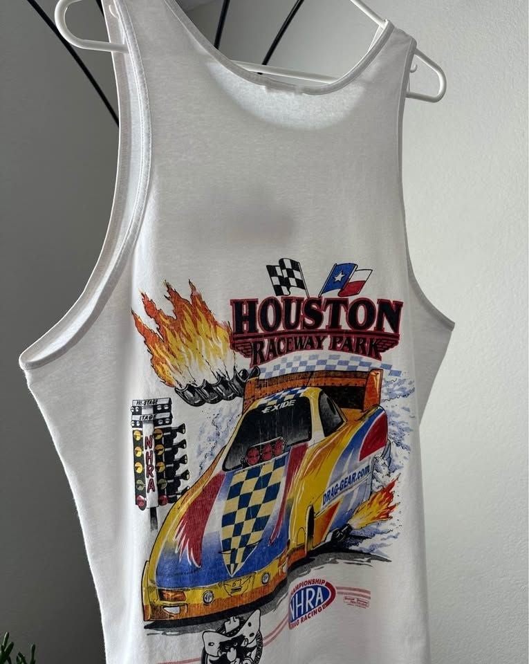 Vintage 90s Houston Raceway Park Tank