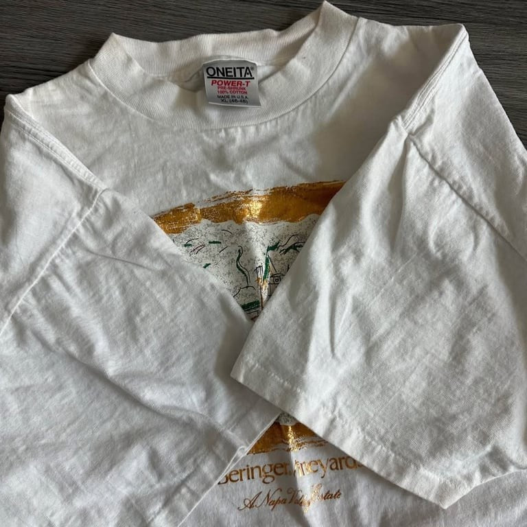 Vintage 1992 Beringer Vineyards Oneita T-Shirt