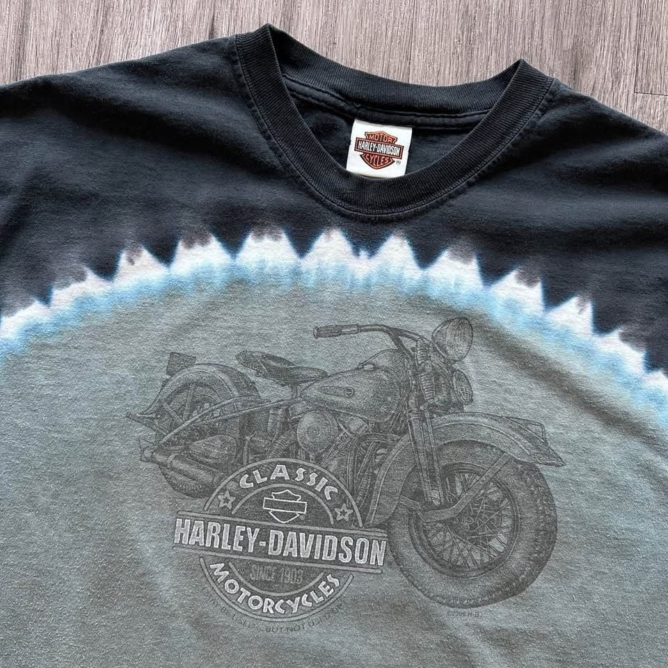 Harley Davidson American Eagle Tie-Dye T Shirt Y2K