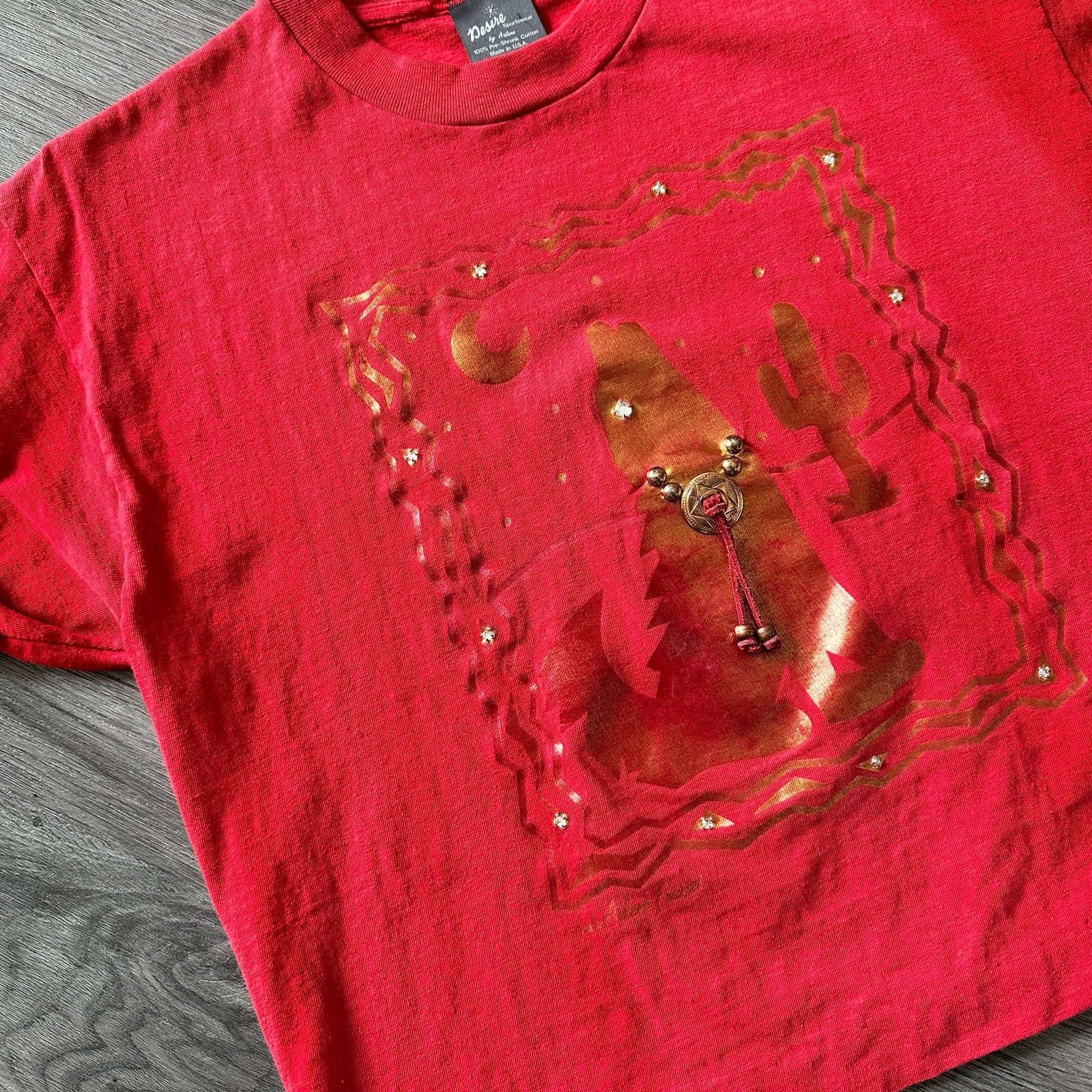 Vintage 80s Western Wolf T-Shirt