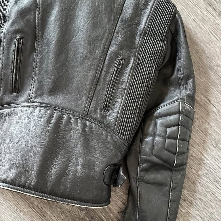 Vintage Motoport USA Leather Motorcycle Jacket Moto Racing