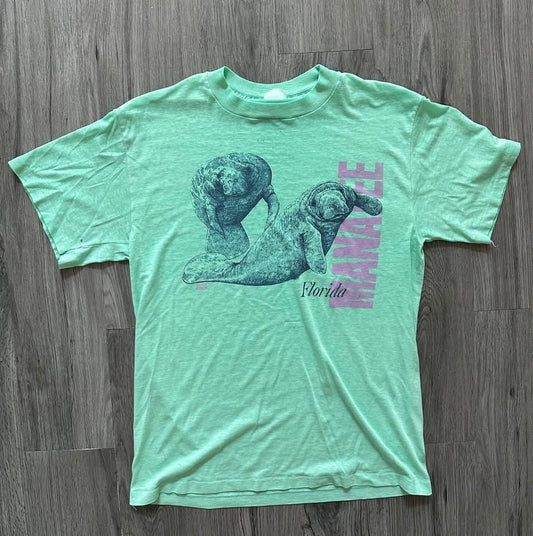 Vintage 80s Space Shirts Manatee T-Shirt