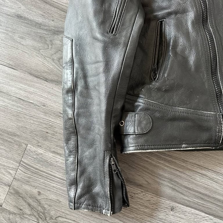 Vintage Motoport USA Leather Motorcycle Jacket Moto Racing