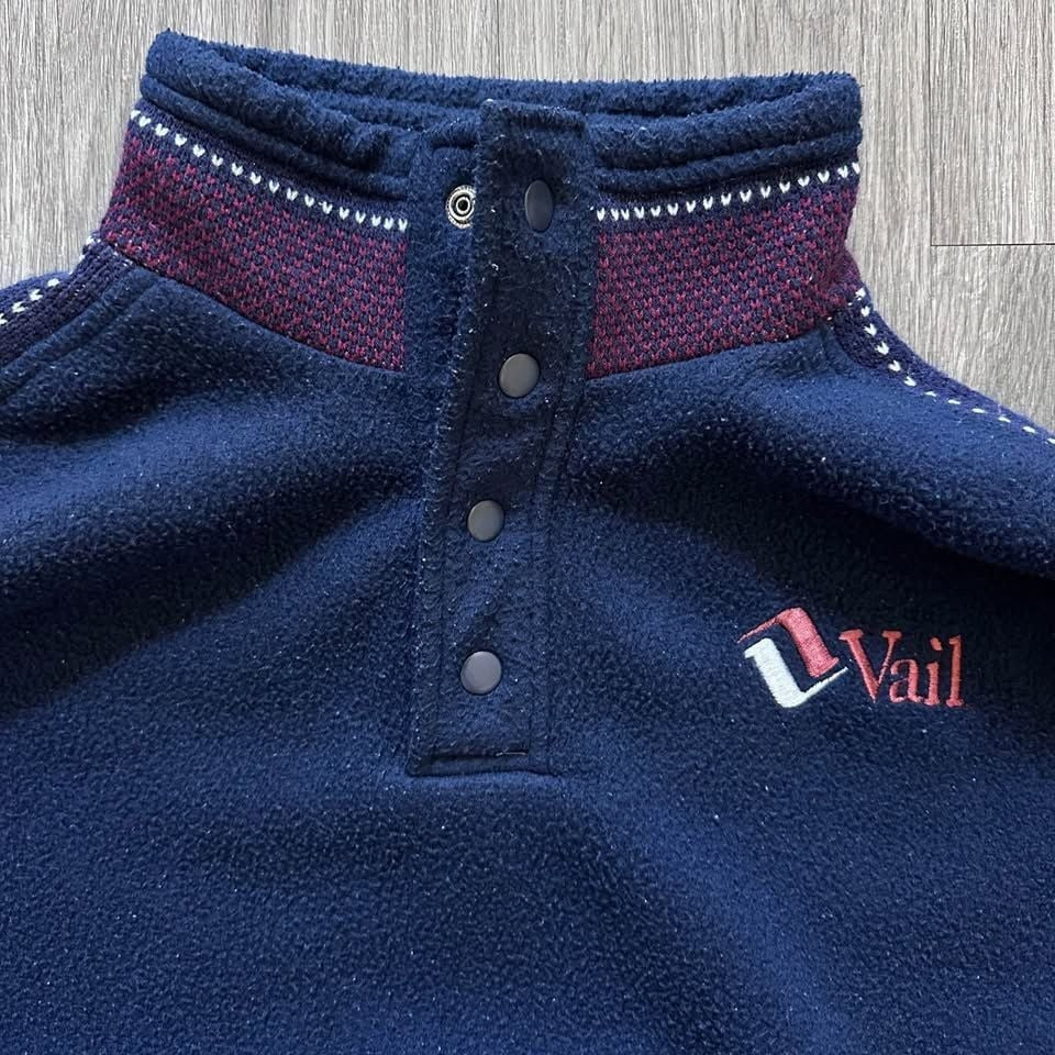 Vintage 90s Vail Ski Synchilla Pullover Fleece