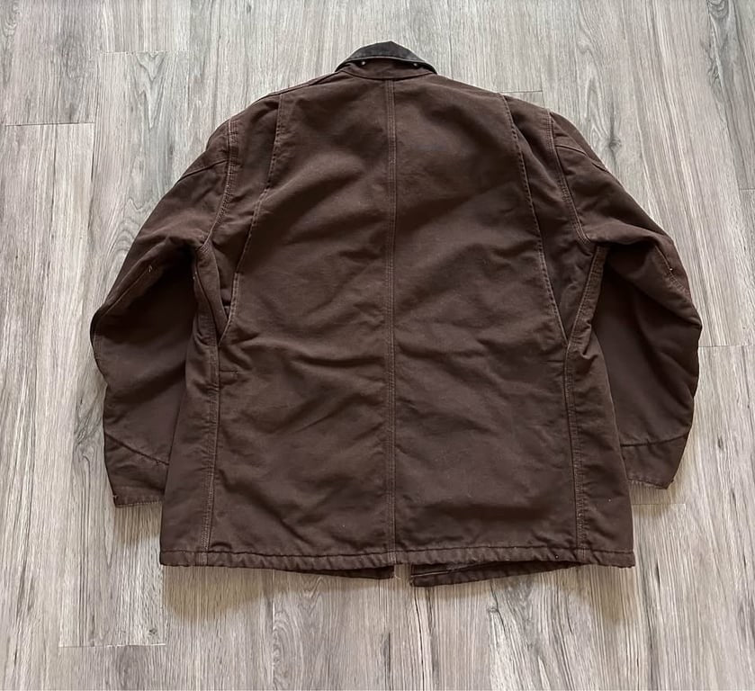 Vintage 90s Carhartt C02 DKB Jacket Blanket Lined Chore Coat
