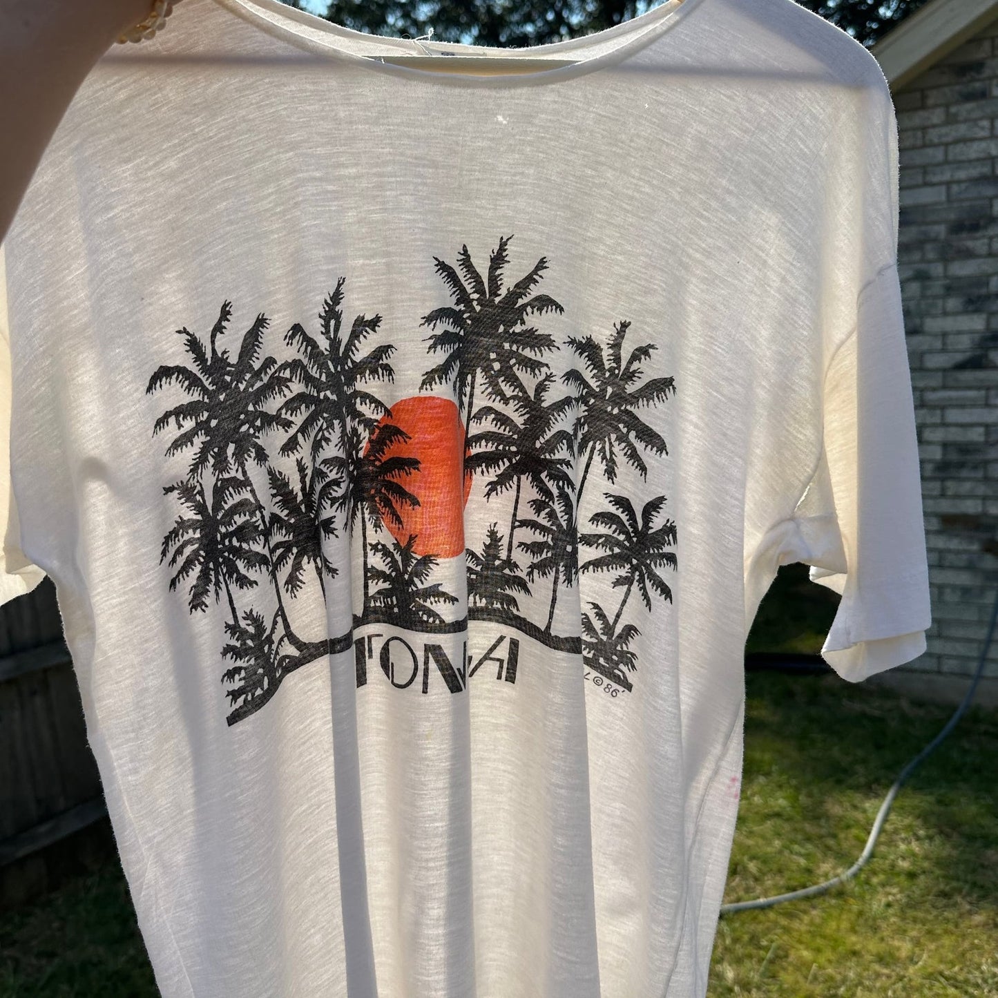 Vintage 80s Tonga T-Shirt Beach