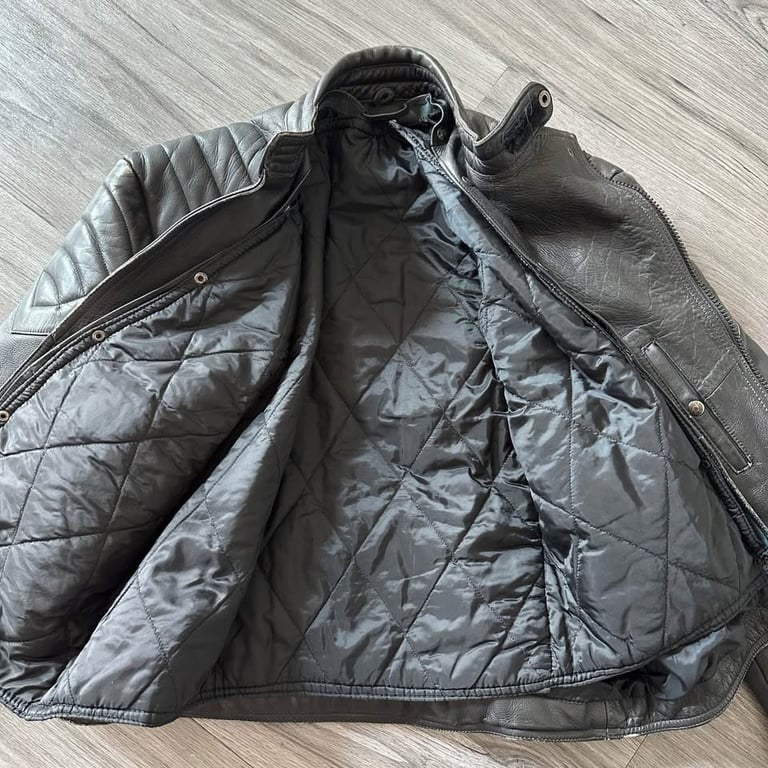 Vintage Motoport USA Leather Motorcycle Jacket Moto Racing