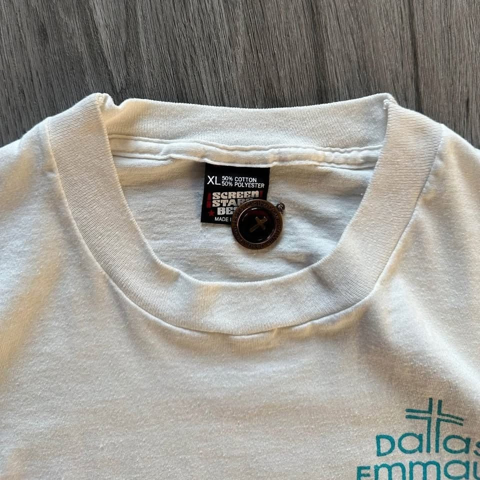 Vintage 90s Walk to Emmaus Jesus Walk T-Shirt