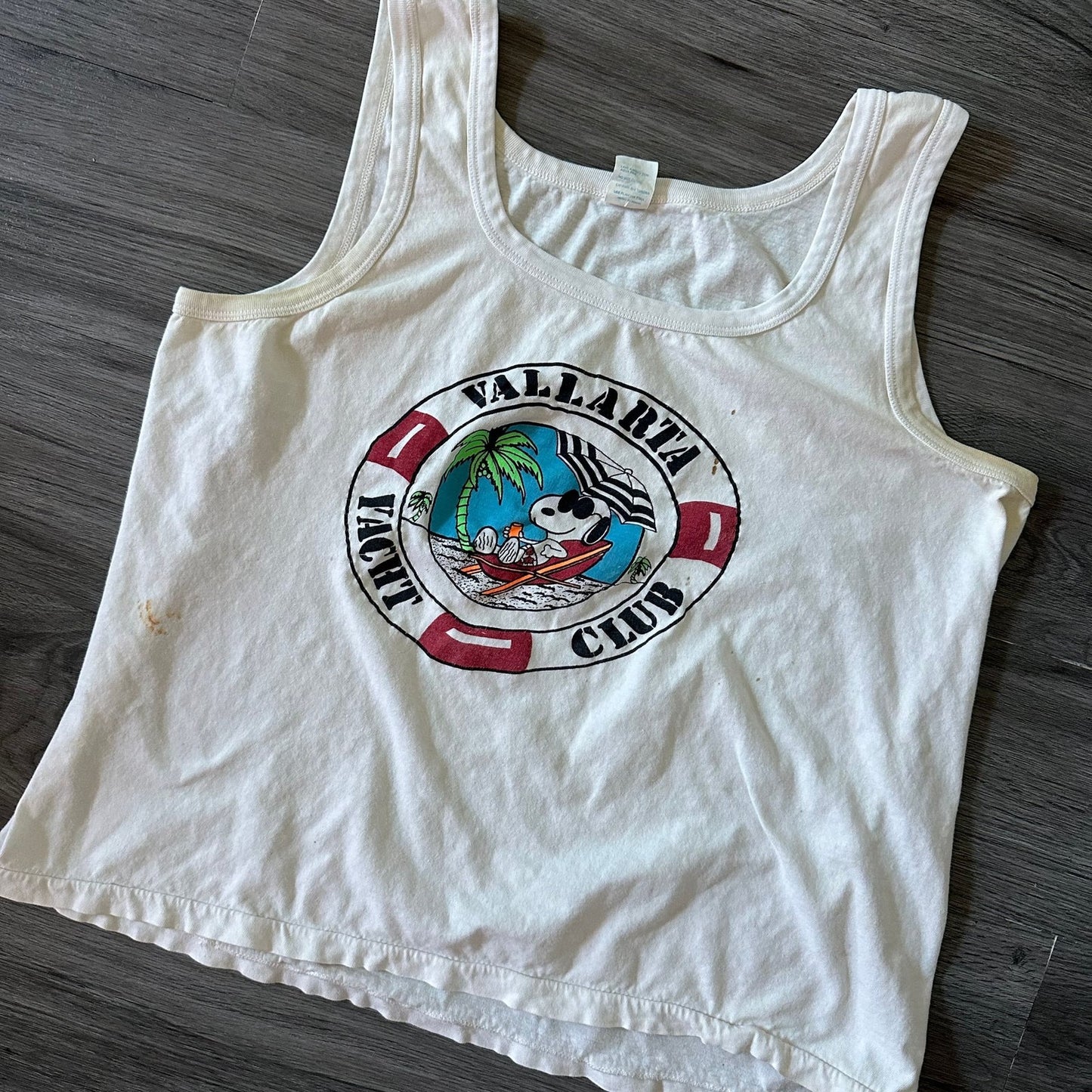 Vintage 1980s Snoopy Vallarta Yacht Club Tank Top