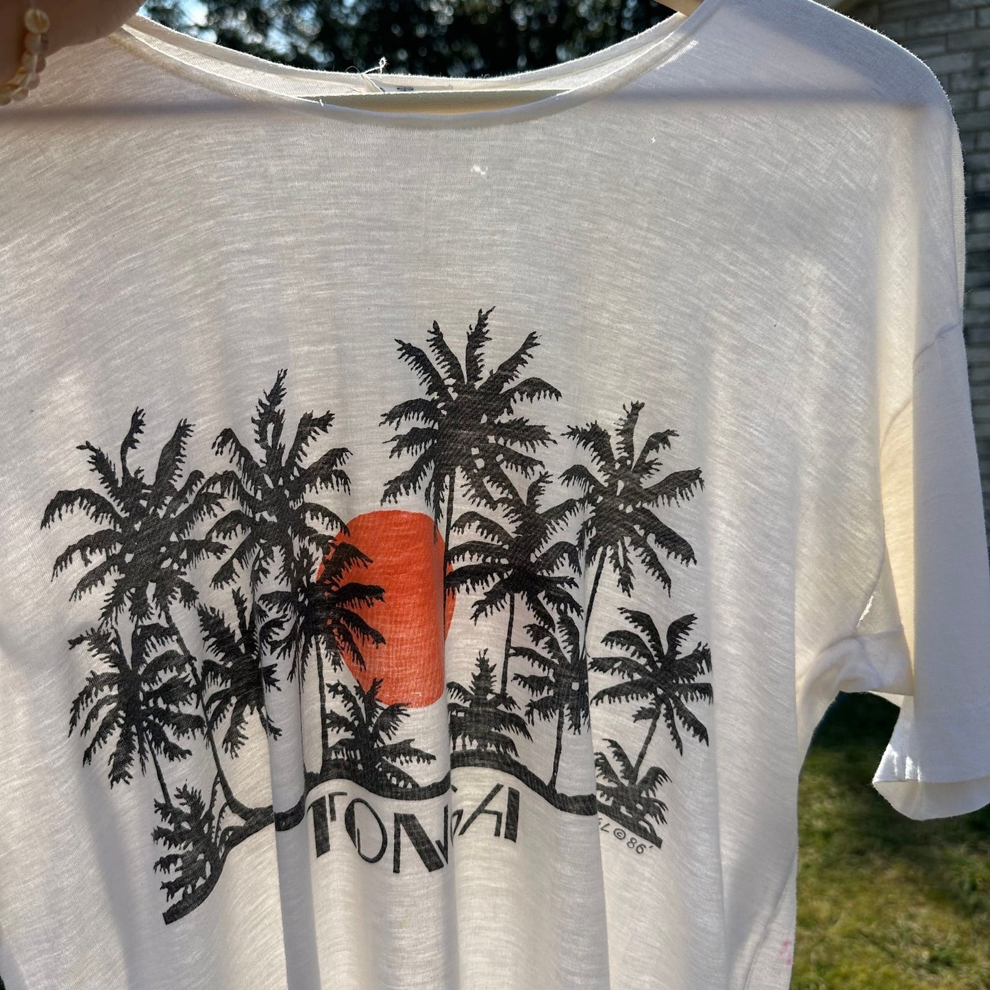Vintage 80s Tonga T-Shirt Beach
