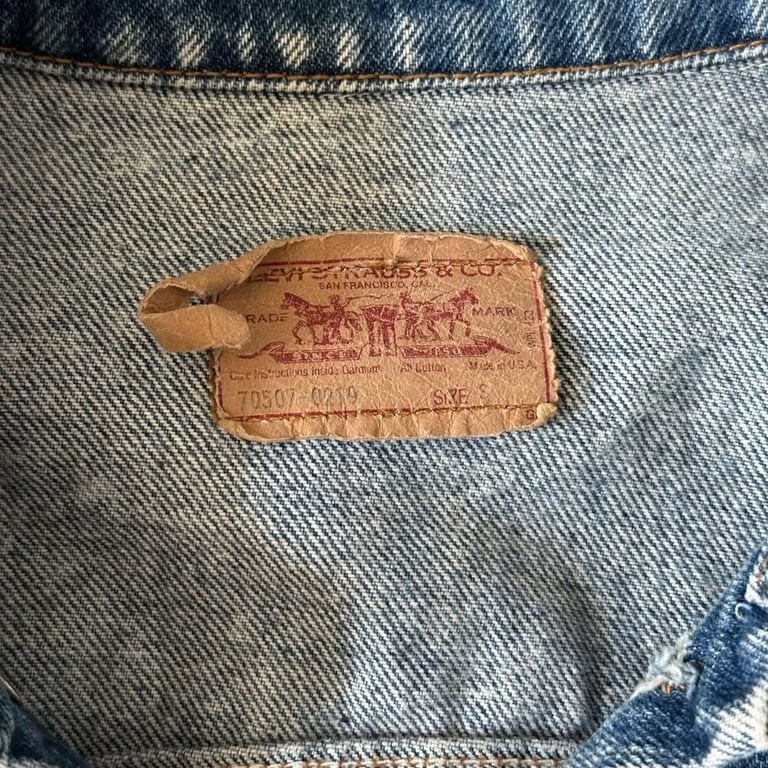 Vintage 80s Levi’s Acid Wash Jean Jacket