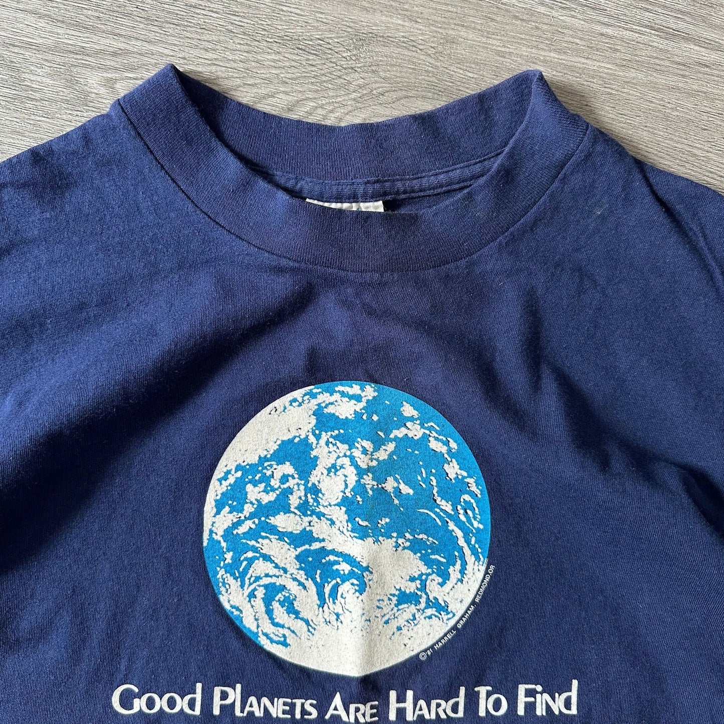 Vintage EarthSpace Enterprises 80s T-Shirt  “Good Planets Are Hard To Find”