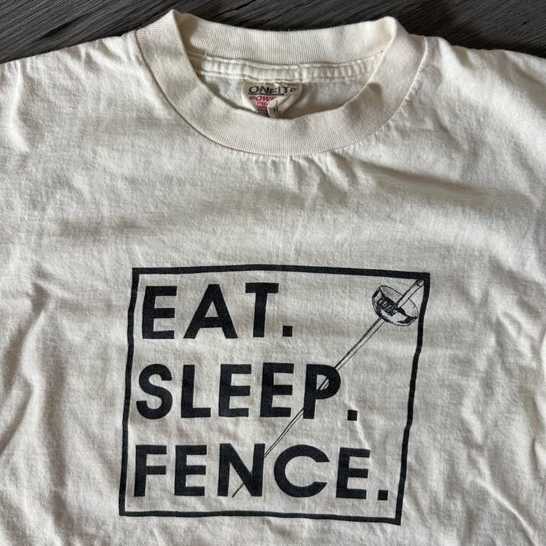 Vintage 80s Eat Sleep Fence T-Shirt