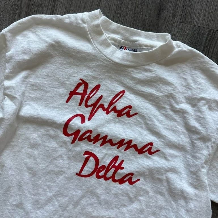 Vintage 90s Alpha Gamma Delta T-Shirt