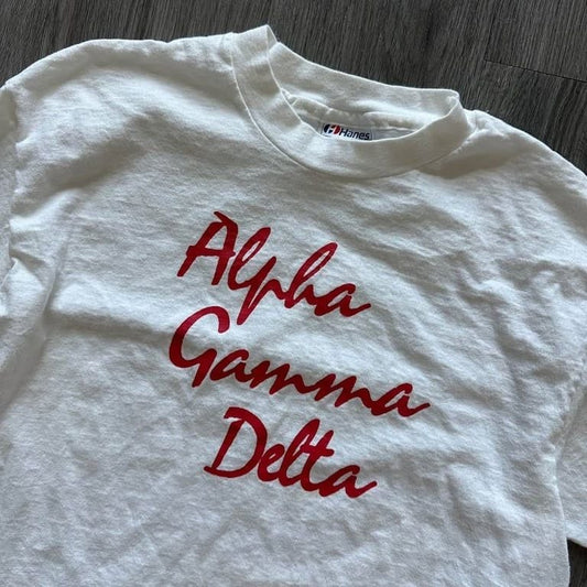 Vintage 90s Alpha Gamma Delta T-Shirt