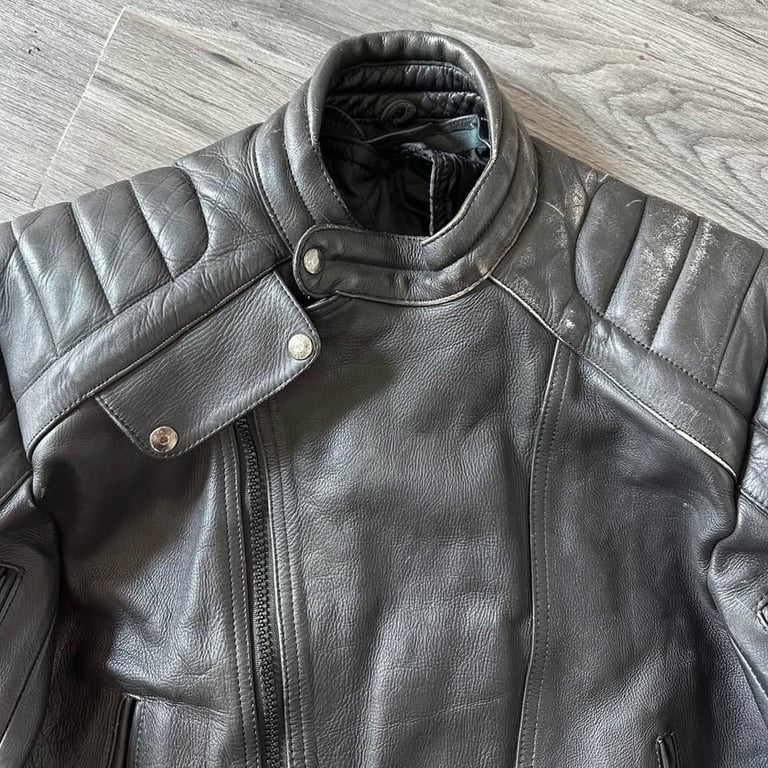 Vintage Motoport USA Leather Motorcycle Jacket Moto Racing