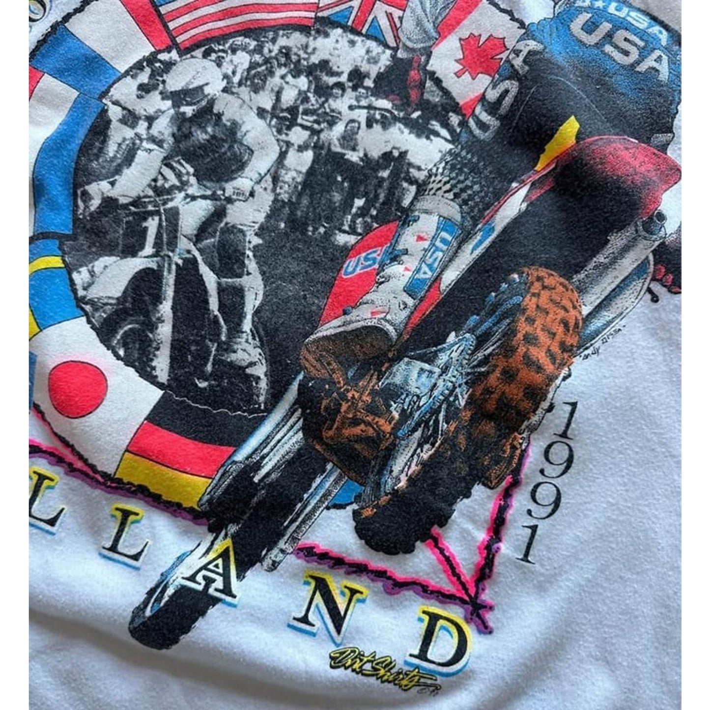 Vintage 1991 Motocross des Nation AMA Holland T-Shirt
