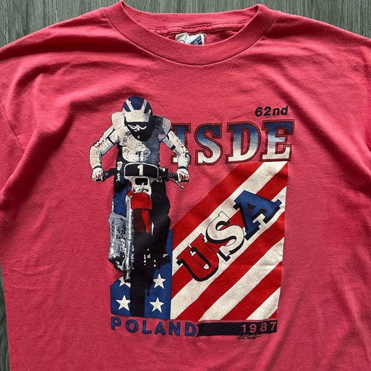 62nd International Six Days Enduro (ISDE) 1987 Vintage T-Shirt