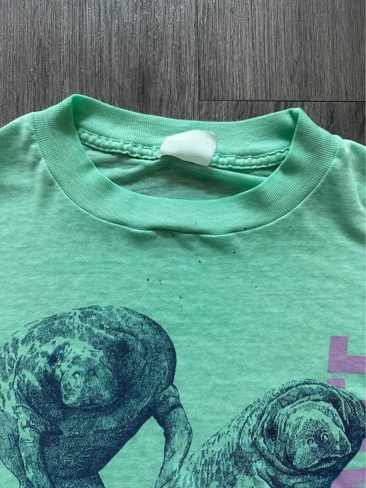 Vintage 80s Space Shirts Manatee T-Shirt