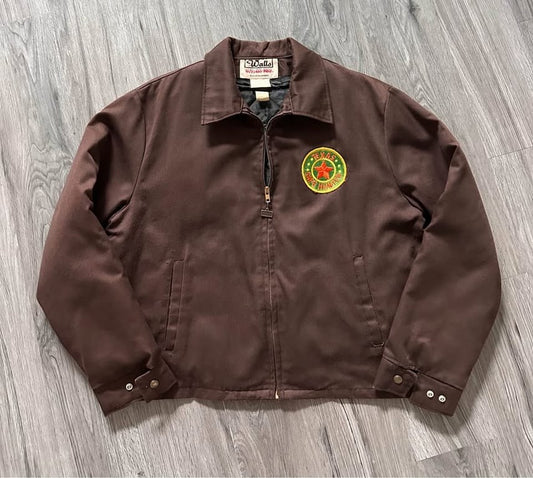 Vintage 70s Walls Blizzard Pruf Work Jacket Texas Safe Hunter Patch