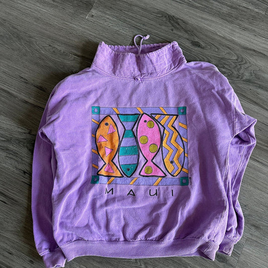 Vintage 90s Surf Hawaii Sweatshirt Large