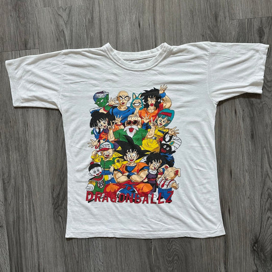 Japanese Brand × Vintage 90s Dragonball Z OG Characters Single Stitch T-Shirt