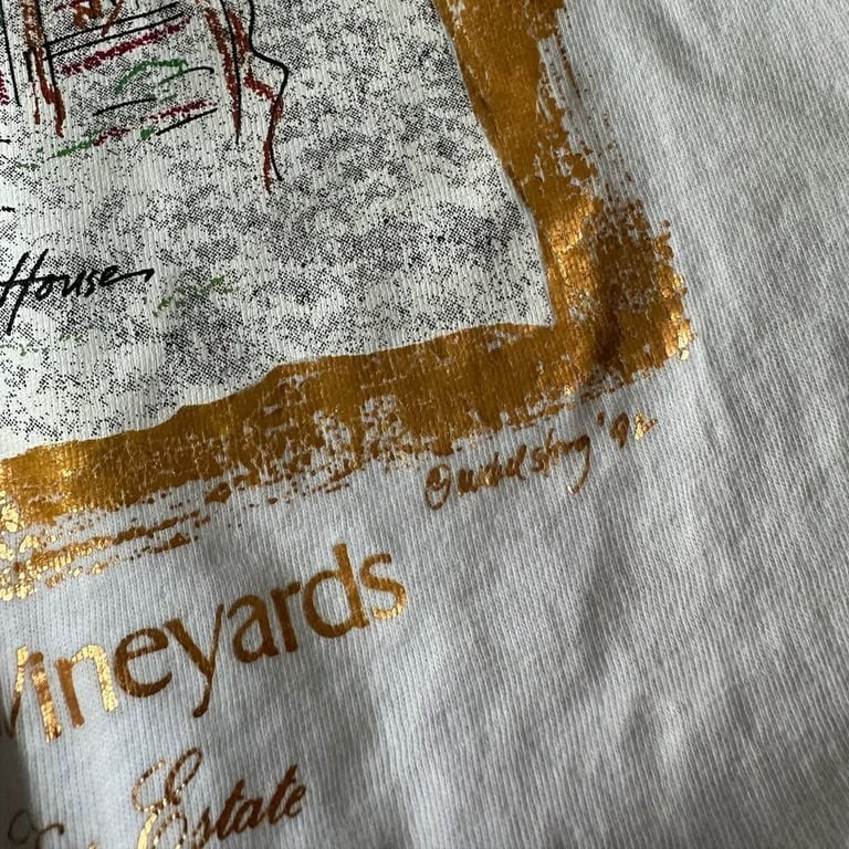 Vintage 1992 Beringer Vineyards Oneita T-Shirt