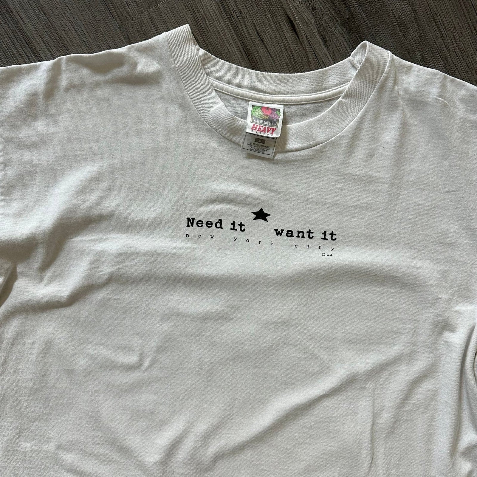 Vintage 90s Need it Want it NYC T-Shirt