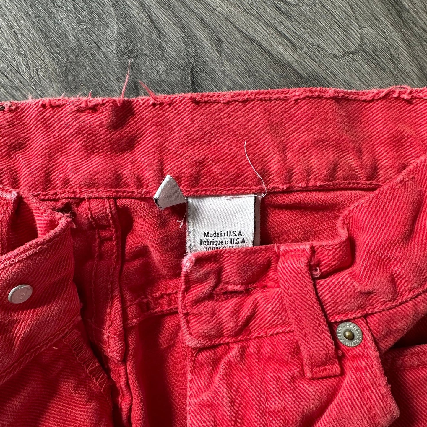 Vintage 90s Calvin Klein Denim Jeans High Wasted Red