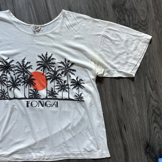 Vintage 80s Tonga T-Shirt Beach