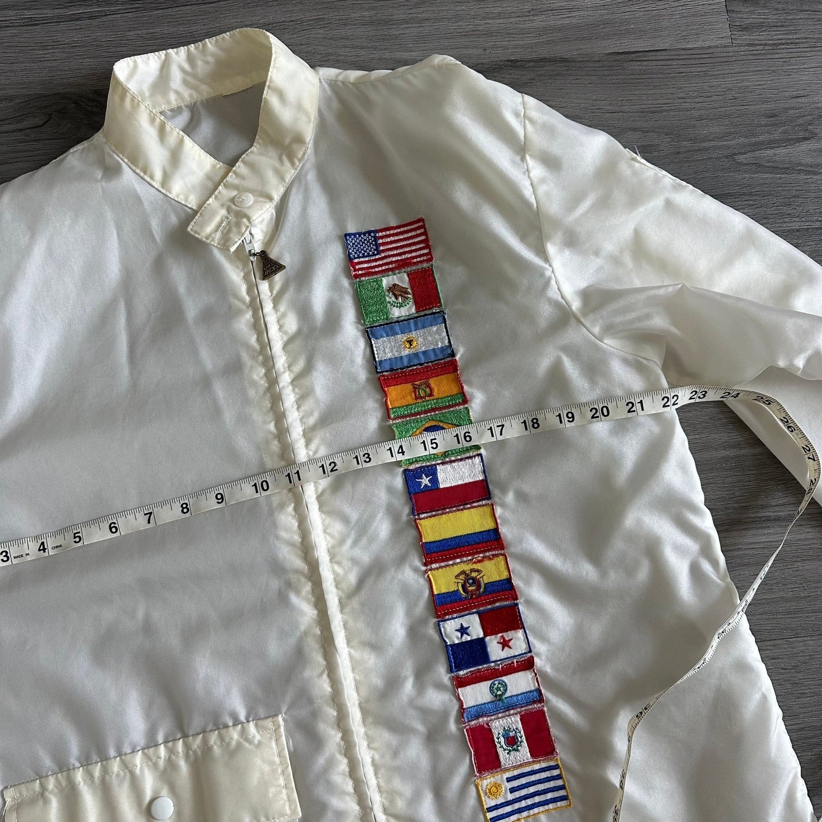 Vintage The Great Lakes Jacket White Flag Windbreaker Men's Small